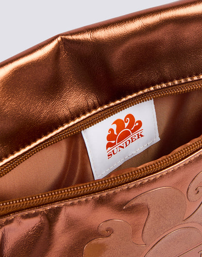 SUNDEK LAMINATED CLUTCH BAG