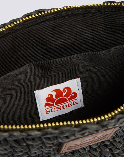 SUNDEK MOMO STRAW HAND BAG