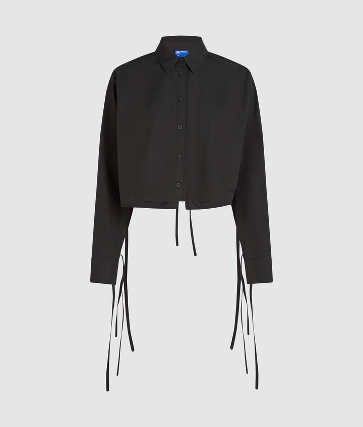 KARL LAGERFELD JEANS WASHED COTTON BLOUSE