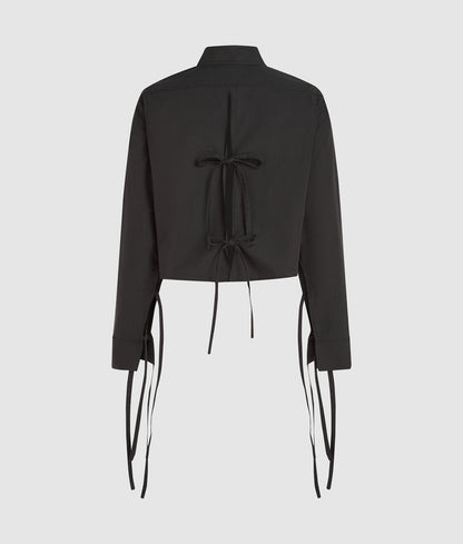 KARL LAGERFELD JEANS WASHED COTTON BLOUSE