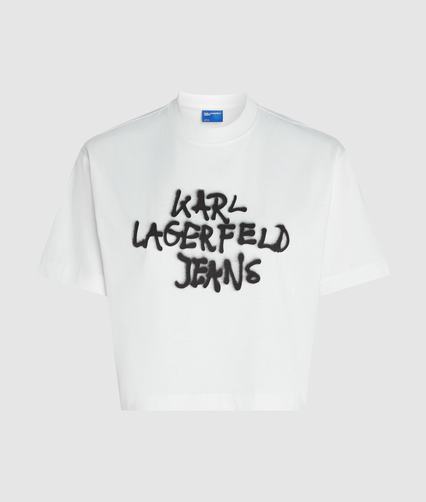 KARL LAGERFELD JEANS CROPPED GRAFFITI TEE