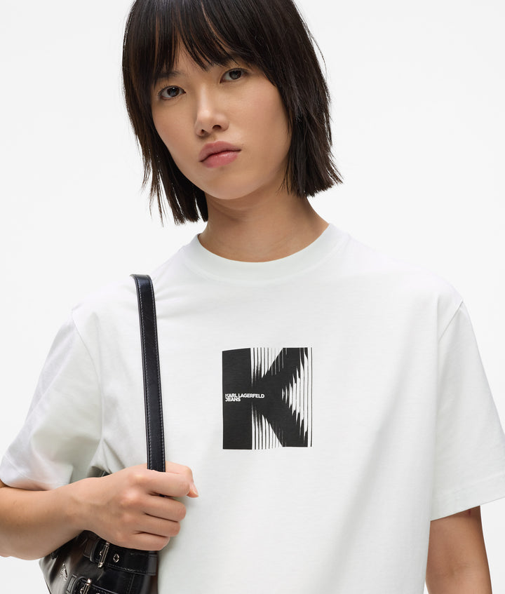 KARL LAGERFELD JEANS REG SS K LOGO TEE