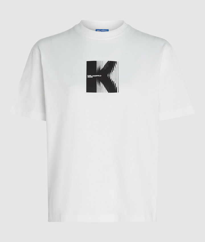 KARL LAGERFELD JEANS REG SS K LOGO TEE