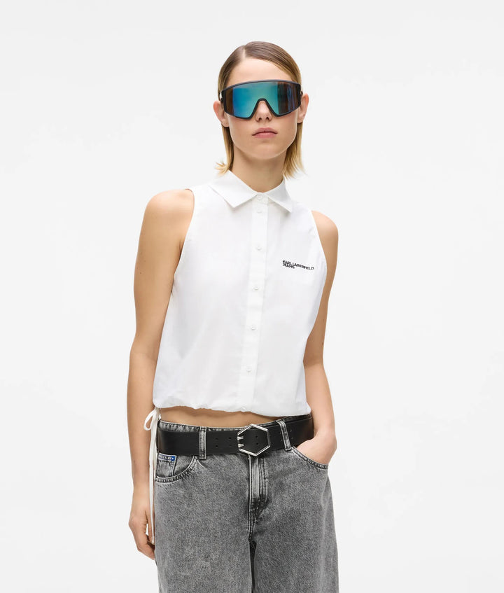 KARL LAGERFELD JEANS SLEEVELESS BLOUSE