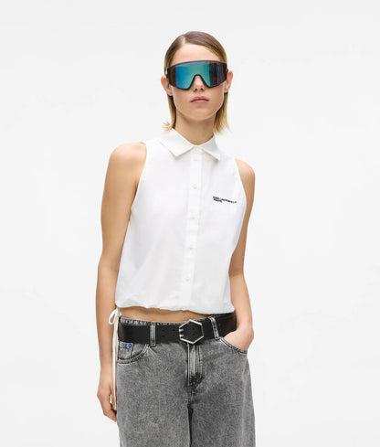 KARL LAGERFELD JEANS SLEEVELESS BLOUSE