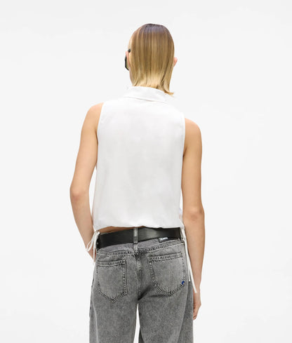 KARL LAGERFELD JEANS SLEEVELESS BLOUSE
