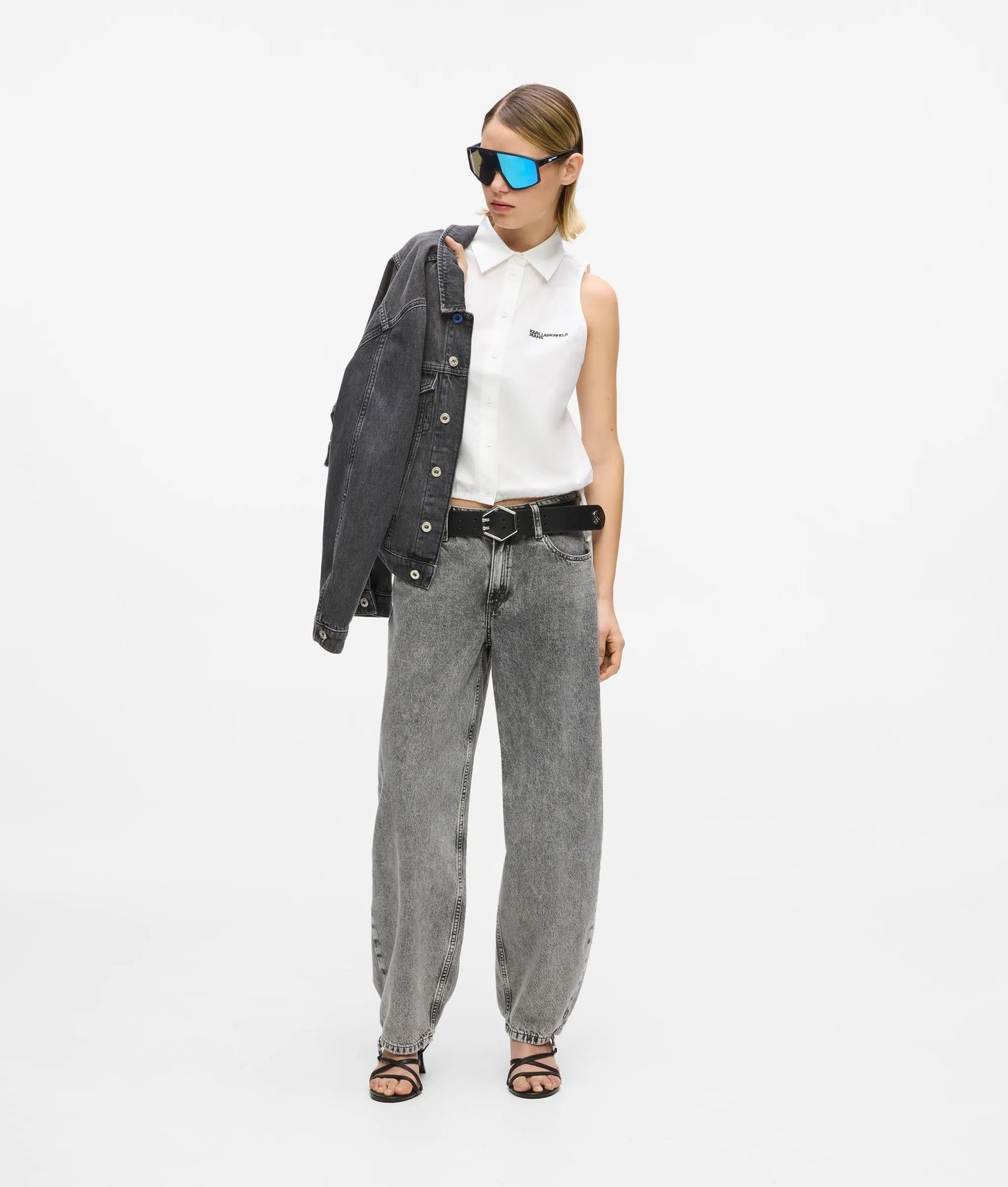 KARL LAGERFELD JEANS SLEEVELESS BLOUSE