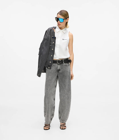 KARL LAGERFELD JEANS SLEEVELESS BLOUSE