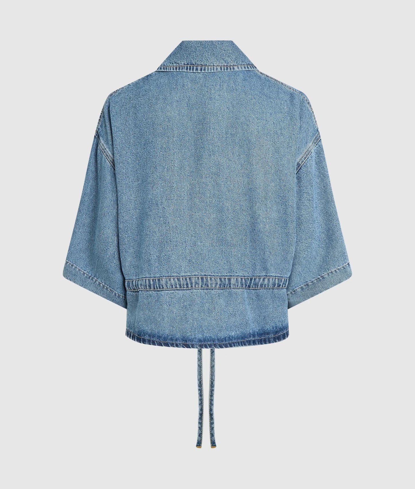 KARL LAGERFELD JEANS DENIM TIE BLOUSE