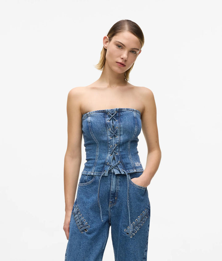 KARL LAGERFELD JEANS BUSTIER CON LAZO