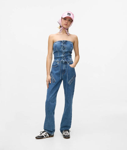 KARL LAGERFELD JEANS BUSTIER CON LAZO