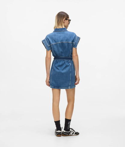 KARL LAGERFELD JEANS BELTED DENIM DRESS