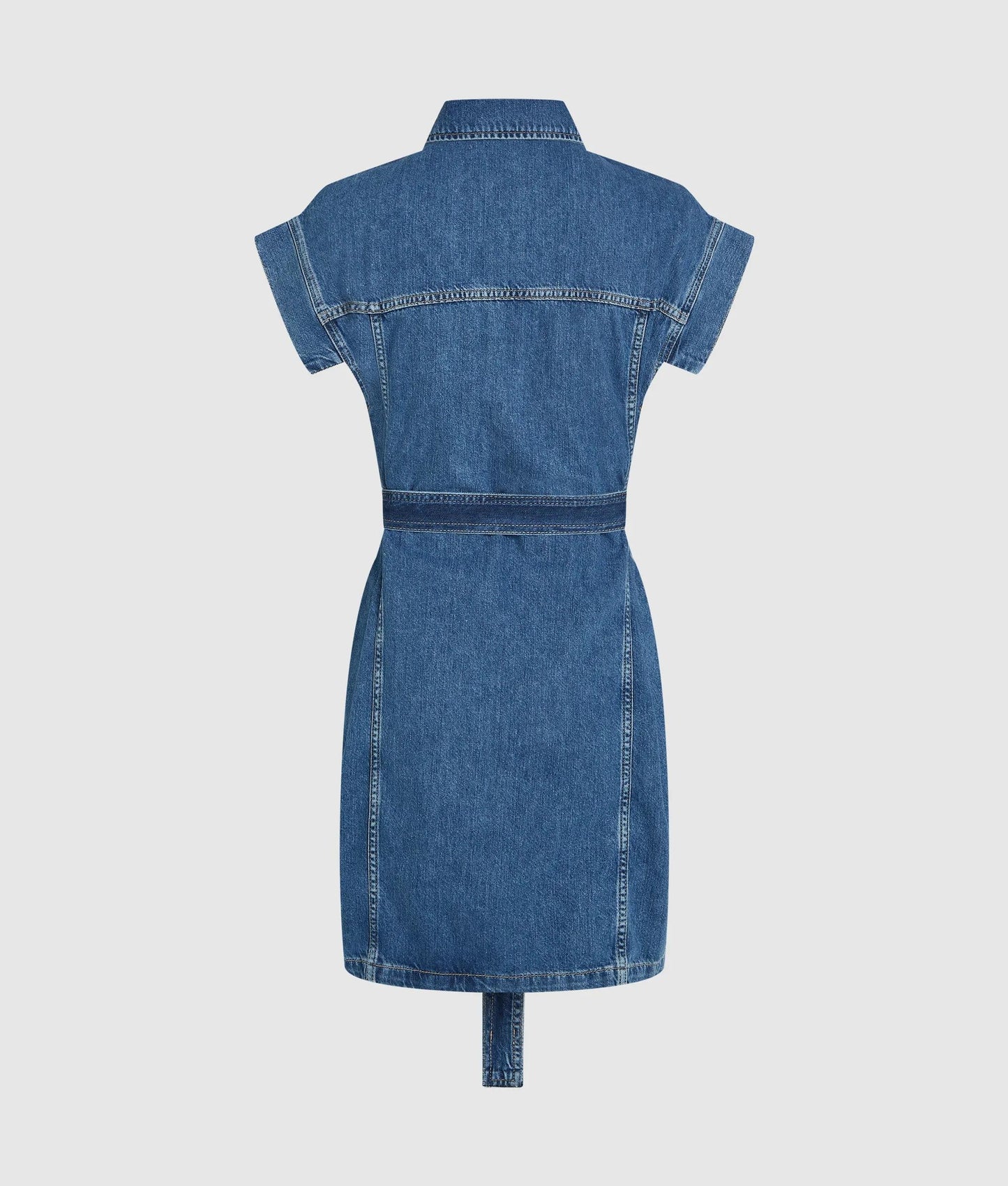 KARL LAGERFELD JEANS BELTED DENIM DRESS