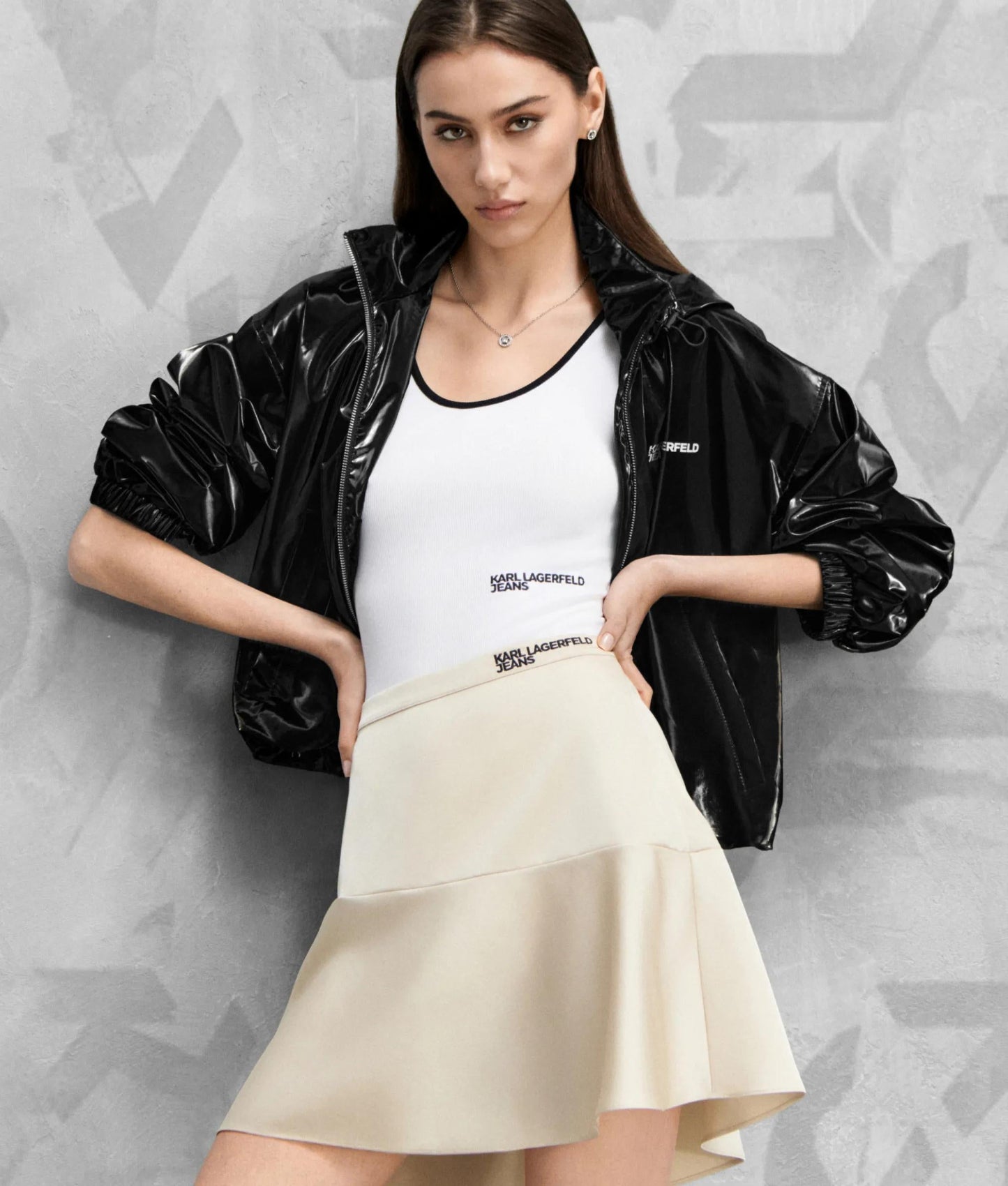 KARL LAGERFELD JEANS SHINY JACKET
