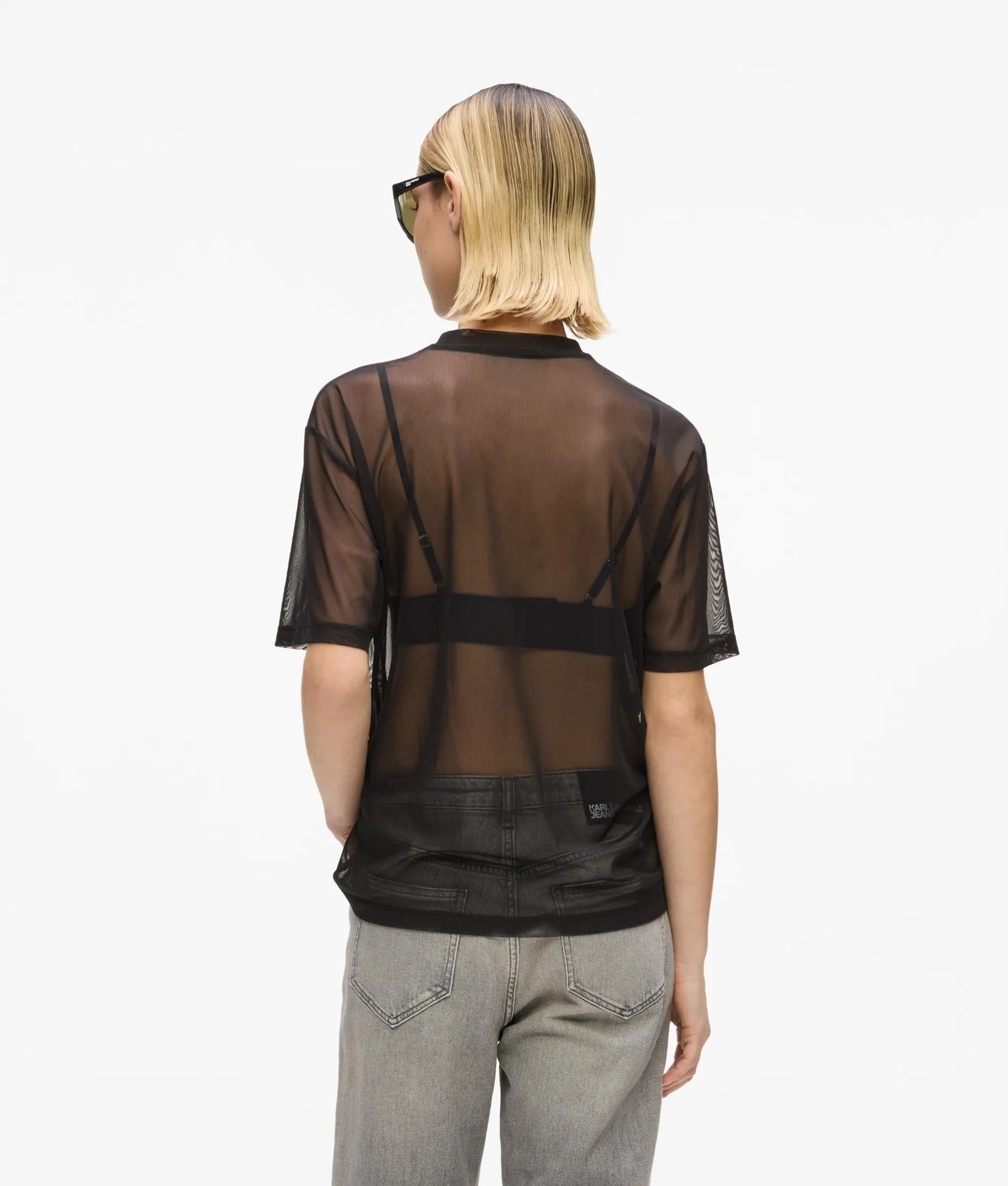 KARL LAGERFELD JEANS MESH TEE