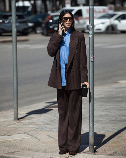 ODI ET AMO PANTAPALAZZO GESSATO