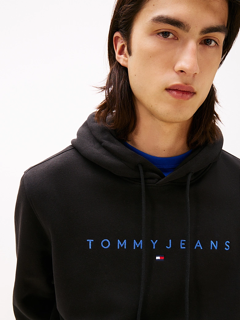 Sudadera con capucha y logotipo lineal de Tommy Jeans EXT