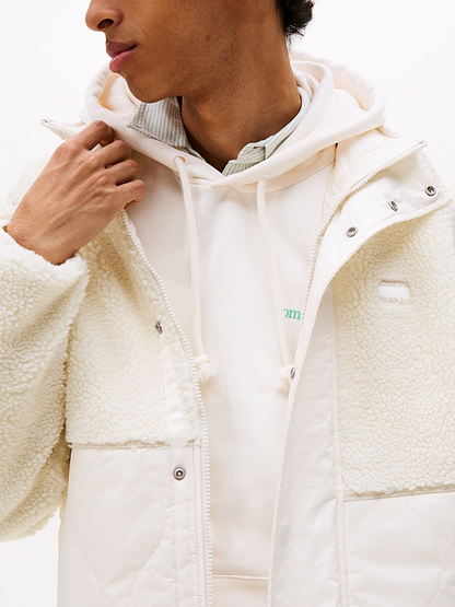 TOMMY JEANS ESSENTIAL MIX TEDDY JACKET