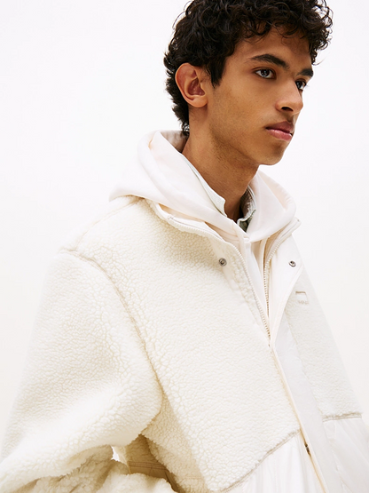 TOMMY JEANS ESSENTIAL MIX TEDDY JACKET