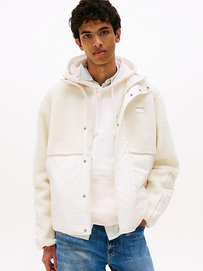 TOMMY JEANS ESSENTIAL MIX TEDDY JACKET