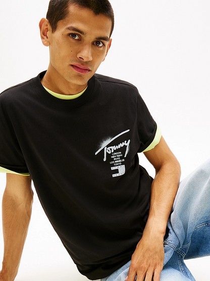 TOMMY JEANS REG CITY SIGN SS