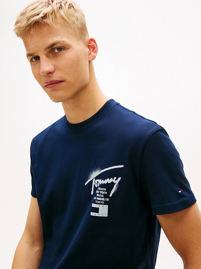 TOMMY JEANS REG CITY SIGN SS