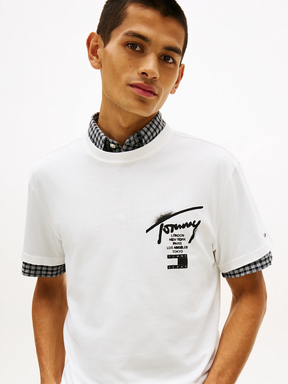 TOMMY JEANS REG CITY SIGN SS
