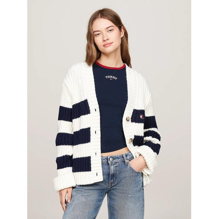 TOMMY JEANS TJW RWB BACK FLAG CARDIGN EXT