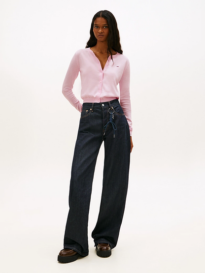 TOMMY JEANS ESSENTIAL CREW NECK CARDIGAN