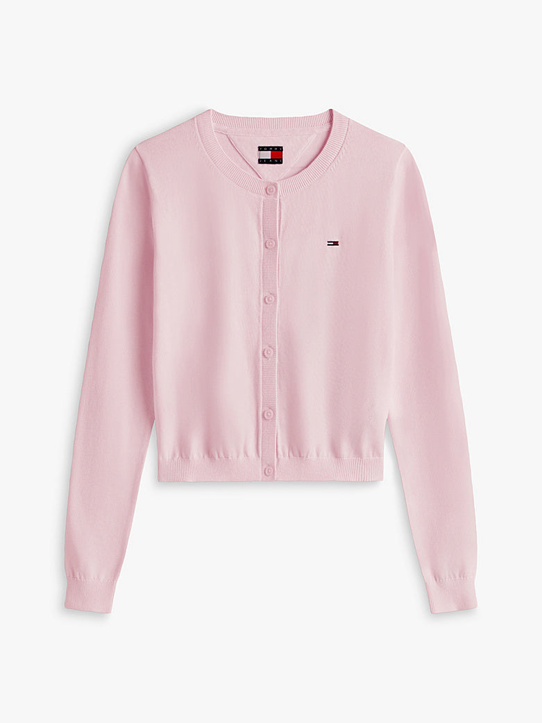 TOMMY JEANS ESSENTIAL CREW NECK CARDIGAN