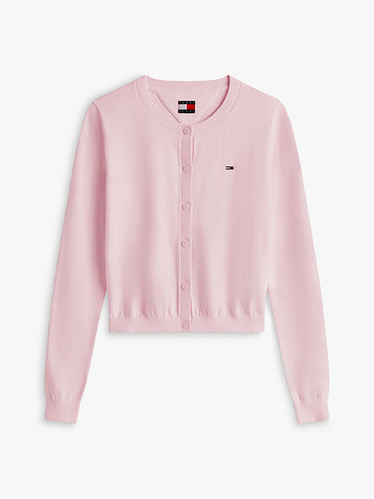 TOMMY JEANS ESSENTIAL CREW NECK CARDIGAN