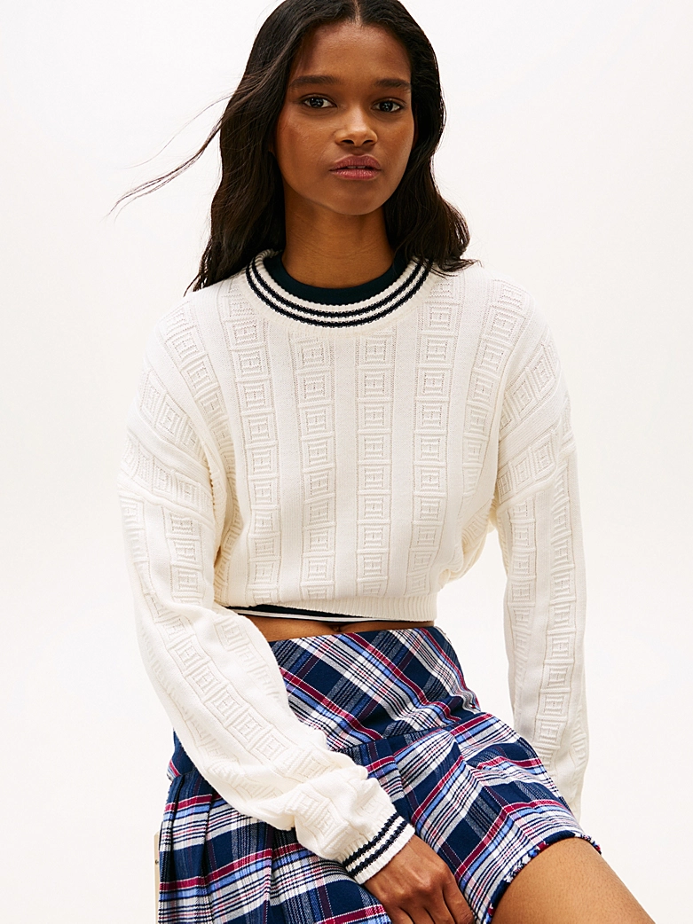 TOMMY JEANS BOXY FLAG CABLE