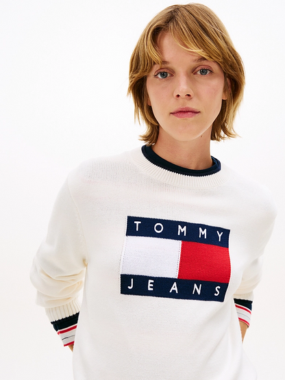 TOMMY JEANS TIPPING FLAG SWEATER