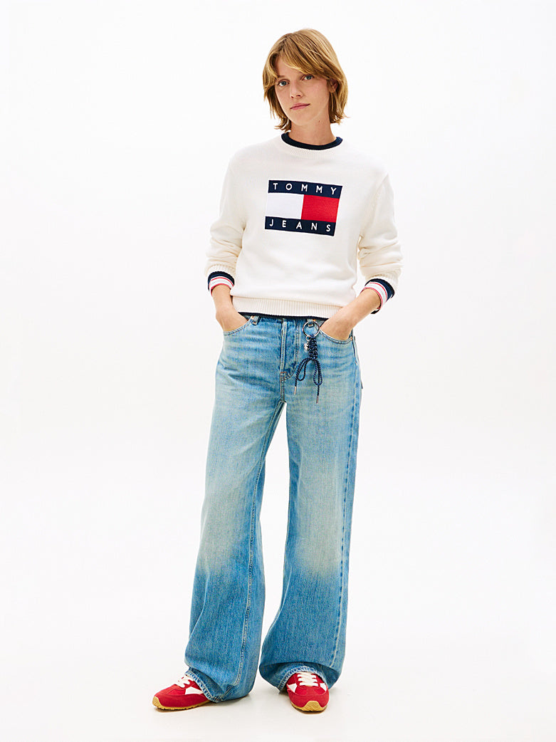 TOMMY JEANS TIPPING FLAG SWEATER