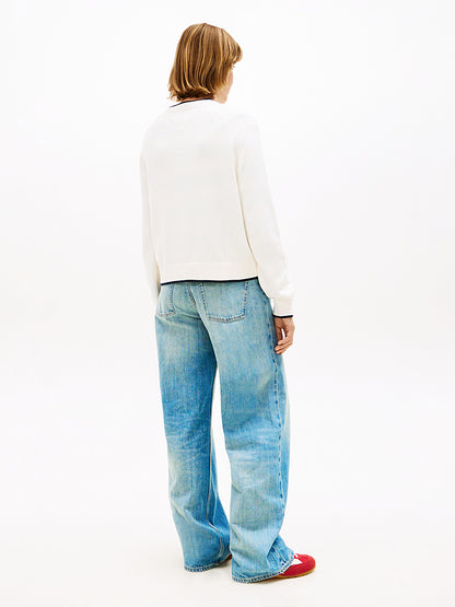 TOMMY JEANS TIPPING FLAG SWEATER