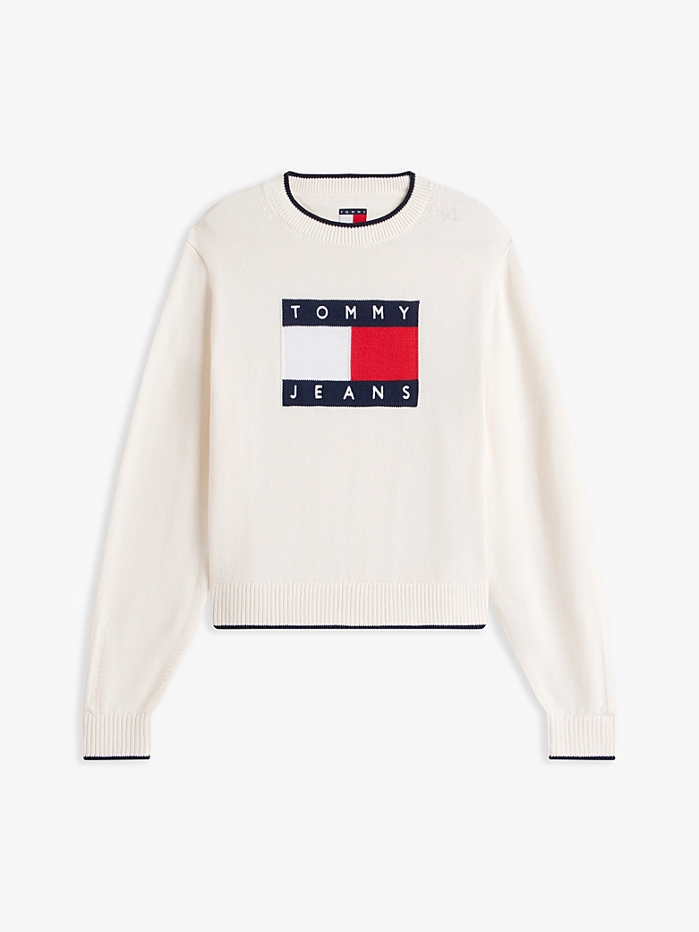 TOMMY JEANS TIPPING FLAG SWEATER