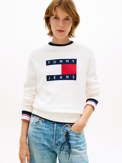 TOMMY JEANS TIPPING FLAG SWEATER