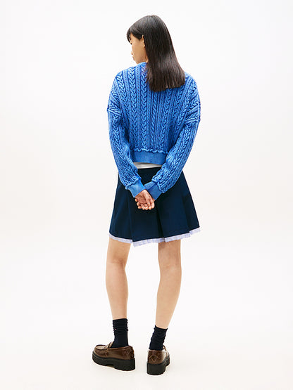 TOMMY JEANS GMD CABLE FLAG SWEATER