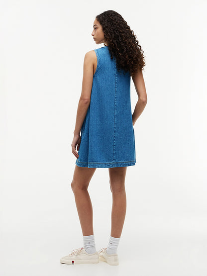 TOMMY JEANSA-LINE CHAMBRAY DRESS