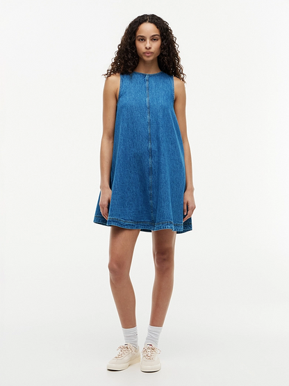 TOMMY JEANSA-LINE CHAMBRAY DRESS