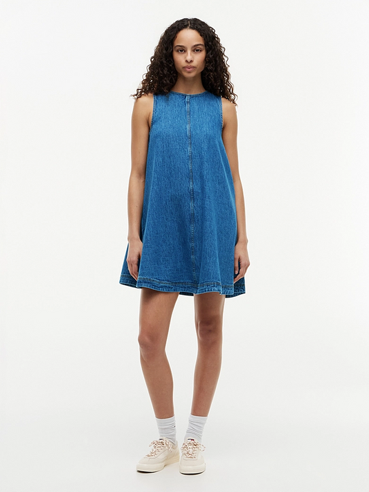 TOMMY JEANSA-LINE CHAMBRAY DRESS
