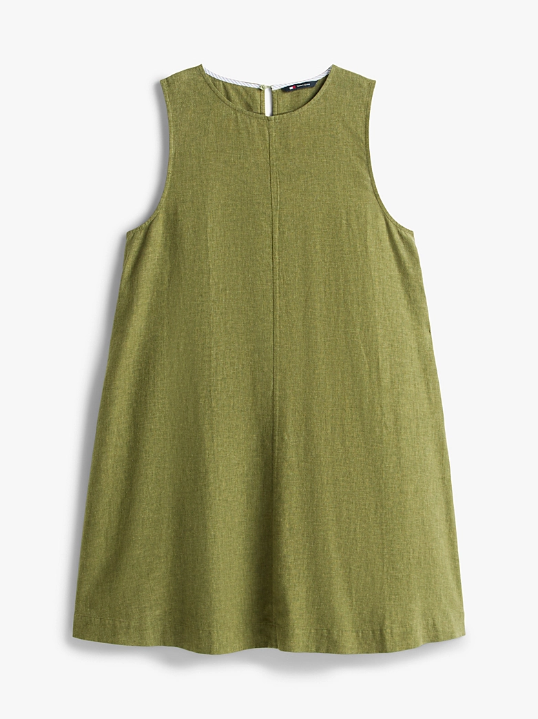 TOMMY JEANS VESTIDO CORTE A DE LINO EXT