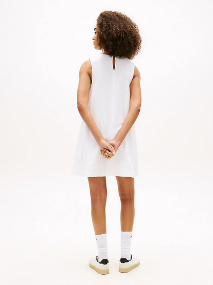 TOMMY JEANS VESTIDO CORTE A DE LINO EXT