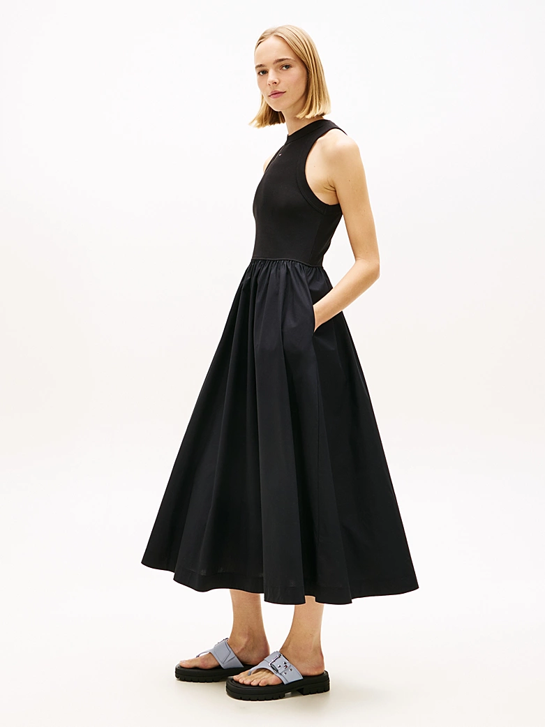 TOMMY JEANS RIB POPLIN TANK DRESS EXT