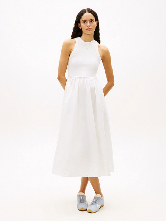 TOMMY JEANS RIB POPLIN TANK DRESS EXT