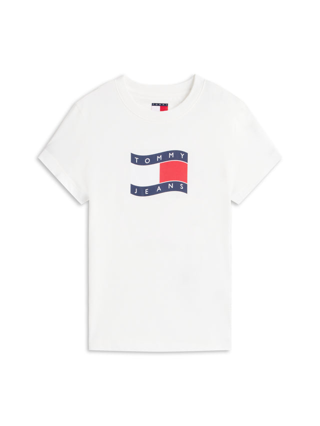 TOMMY JEANS SLIM WAVY FLAG TEE