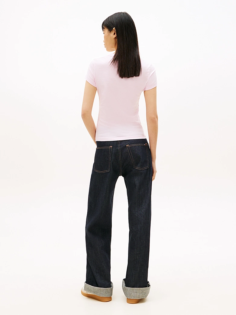 TOMMY JEANS SLIM WAVY FLAG TEE