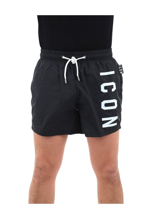 ICON BERMUDA C/LOGO VERTICALE SU GAMBA