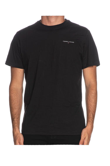 TOMMY JEANS TJM SLIM LINEAR CHEST TEE TEXT