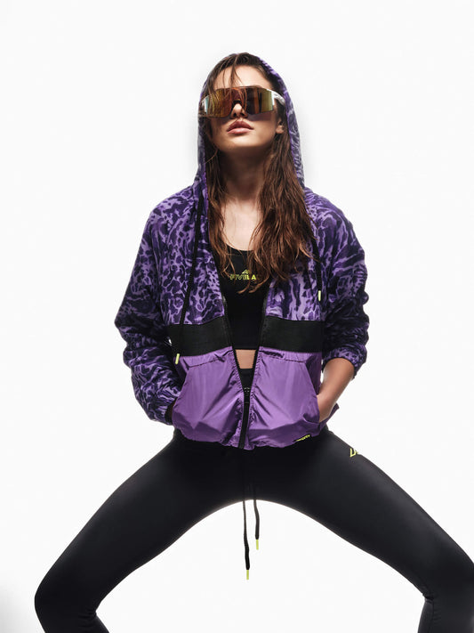 FIVELAB GIUBBINO DONNA IN NYLON STAMPATO